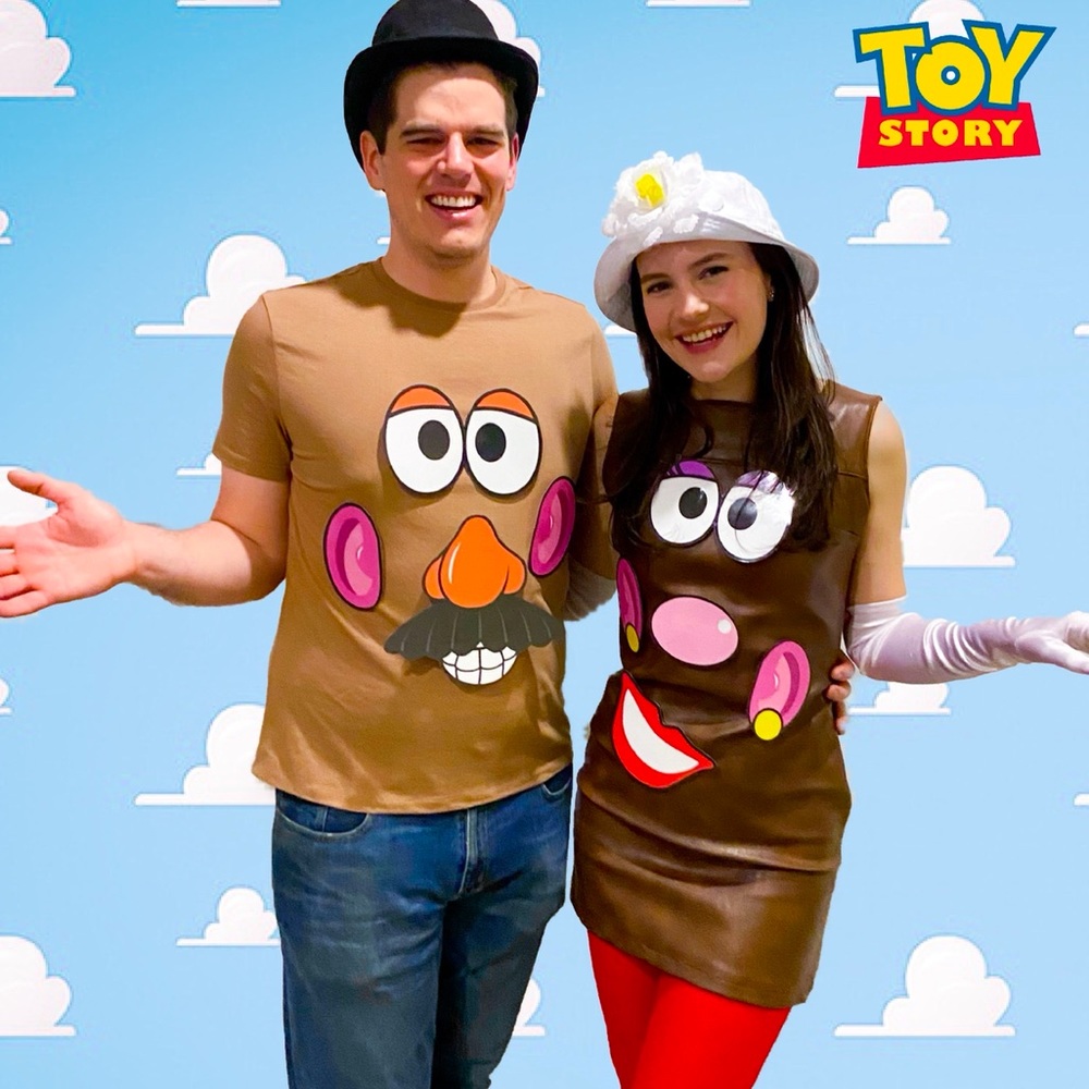 Mr & Mrs Potato Head Homemade Halloween Costume Items